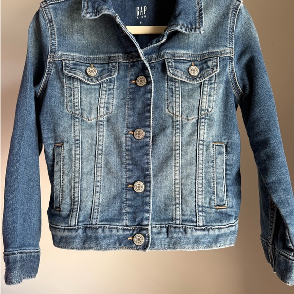 GAP Kids Blue Denim Jacket Size Small - Picture 1 of 4